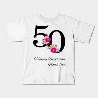 Happy 50th Birthday Kids T-Shirt